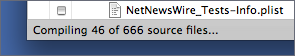 Compiling 46 of 666 source files