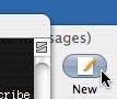 Mail New button in background