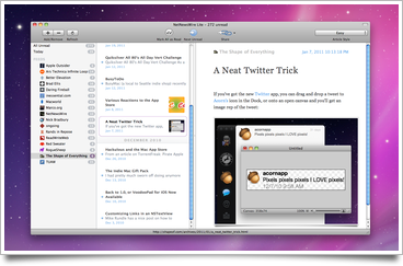 NetNewsWire screenshot thumbnail
