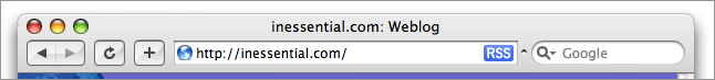 Safari with unified title/toolbar